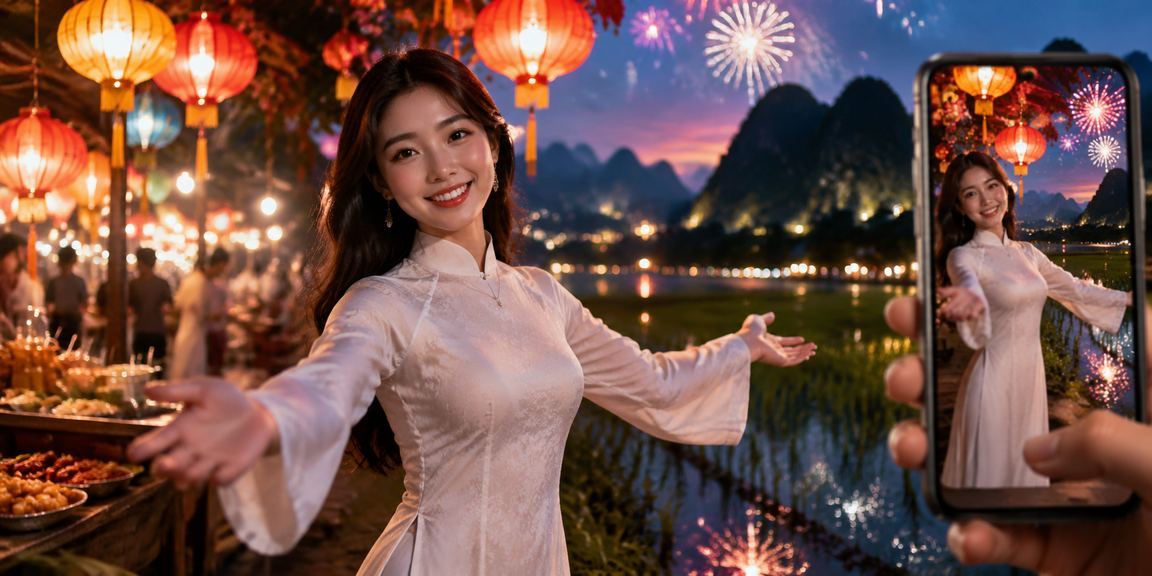 Người dùng Ninh Bình trải nghiệm 27000 trên điện thoại tại chợ đêm